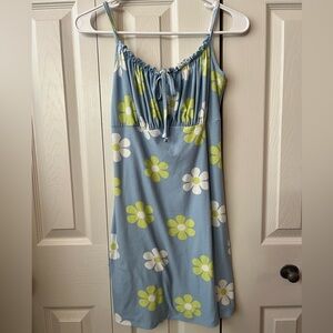 Floral Blue and White mini dress